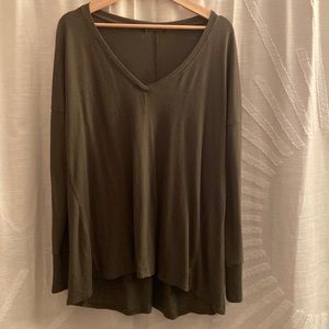 Army Green Over Sized Pullover